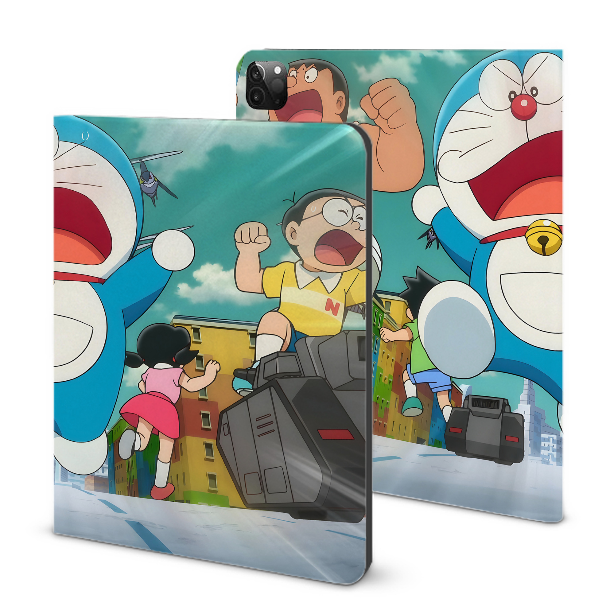 （画像用） ドラえもん Doraemon IPadケース ペンホルダー付き ブックスタイルデザイン